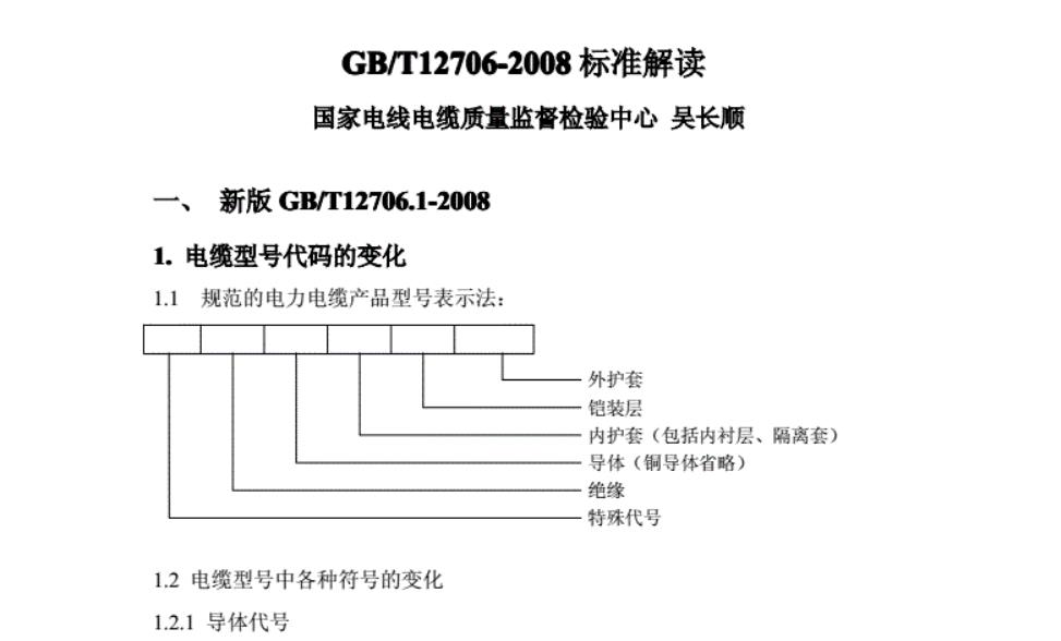 GB/T12706-2016标准解读